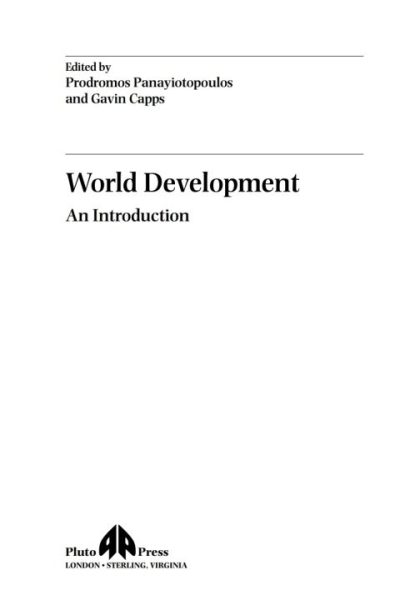 World Development: An Introduction