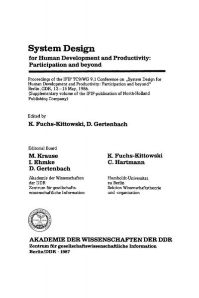 (Supplementary volume of the IFIP-publication of North-Holland Publishing Company)