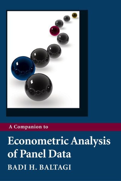 A Companion to Econometric Analysis of Panel Data