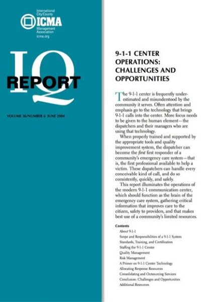 911 Center Operations: Challenges and Opportunities