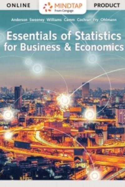 XLSTAT Education Edition for Anderson/Sweeney/Williams/Camm/Cochran's Essentials of Statistics for Business and Economics, 2 terms Instant Access
