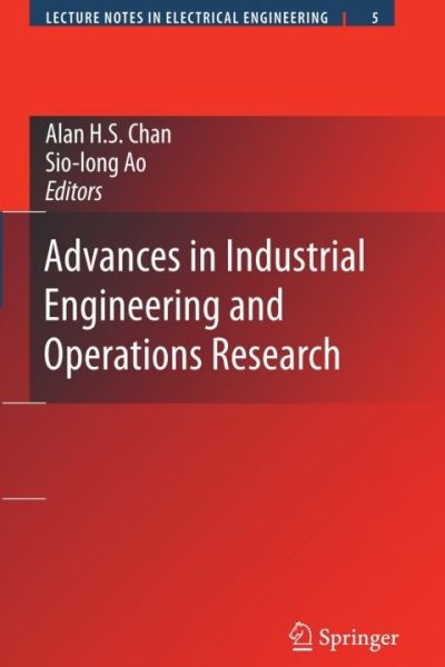 Advances in Industrial Engineering and Operations Research