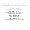Investment Mathematics