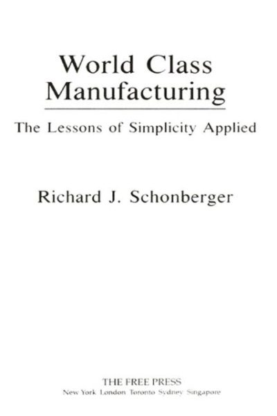 World Class Manufacturing: Building Power, Strength, and Value