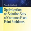 Optimization on Solution Sets of Common Fixed Point Problems
