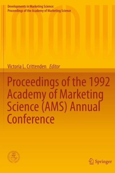 Proceedings of the 1992 Academy of Marketing Science (AMS) Annual Conference