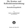 Die Konten- und Kalkulationseinrichtung einer Zentralheizungsfabrik