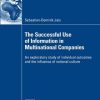 The Successful Use of Information in Multinational Companies: An exploratory study of individual outcomes and the influence of national culture